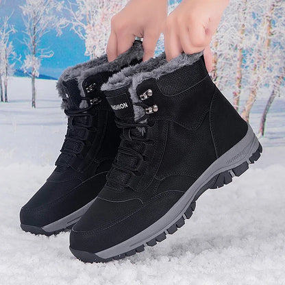 Men's Winter Snow Boots woman's Waterproof sneakers Super Warm.