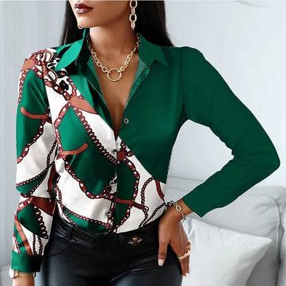 Women Chiffon Blouses 2025 Casual Stand Collar