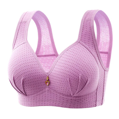 BC Cup Large Size Without Steel Ring Thin Cup Breathable Push Up Tops Bra.