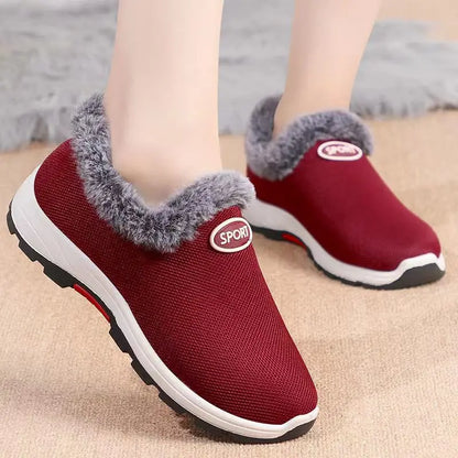 Cotton Shoes Women Winter sneakers Platform ankle boots Wedges Shoe 2024 Comfortable Warm Short Plush female boots Botines mujer