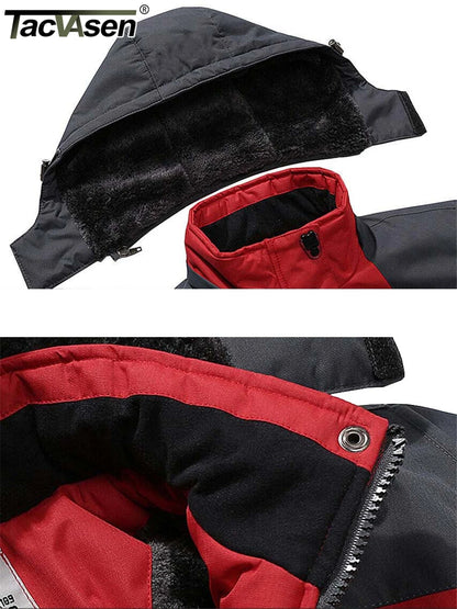 Fleece Lining Mountain Jackets Mens Hiking Jackets Outdoor Removable Hooded Coats Ski Snowboard Parka Winter Outwear