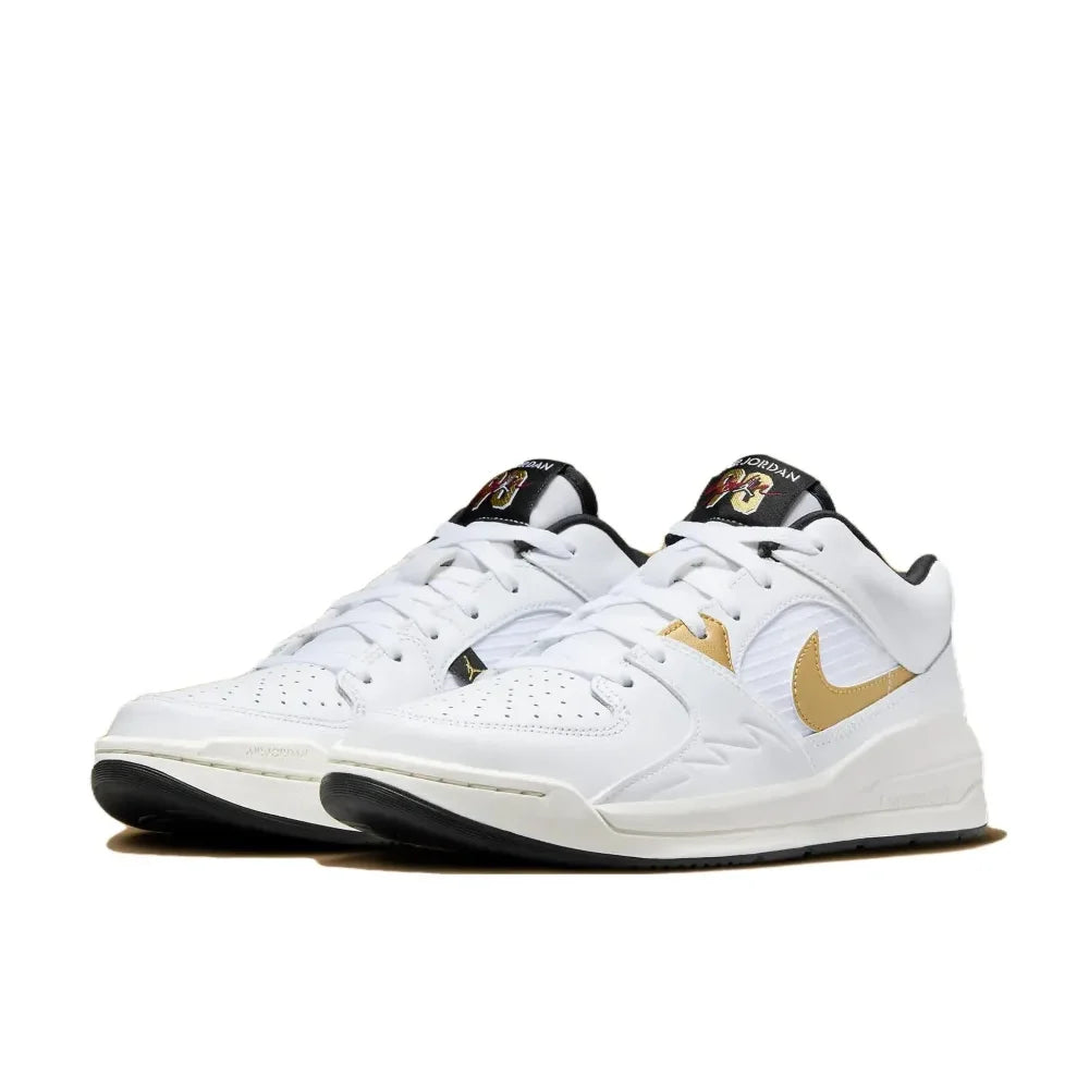 Nike New listing JORDAN STADIUM 90 Men's Low Top Casual Sneakers Fashionable and versatile Comfortable and lightweight White