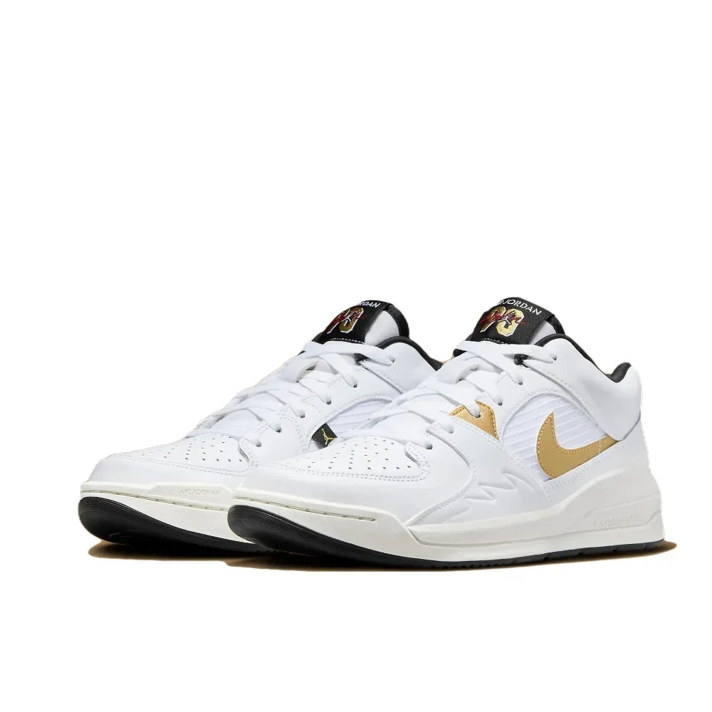 Nike New listing JORDAN STADIUM 90 Men's Low Top Casual Sneakers Fashionable and versatile Comfortable and lightweight White