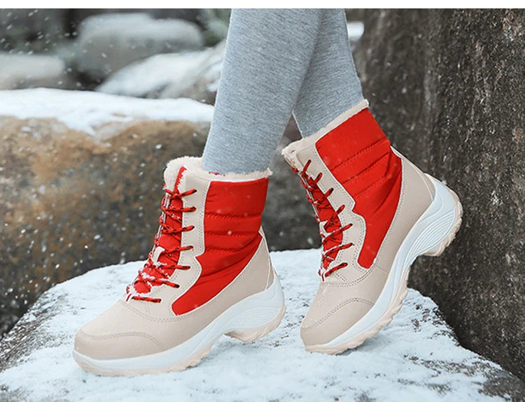 Snow Boots Women New Ladies Shoes Platform Shoes Woman Flat Keep Warm Boots Ladies Casual Plush Botas Mujer Winter Shoes Women