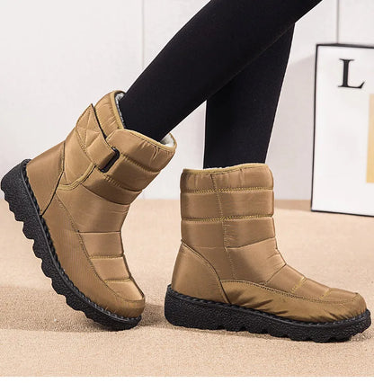 Boots Woman Snow Fashion Shoes Woman Platform Woman Shoes Plus Size Mid Women's High Boots Lightweight Botas Mujer Winter Boots