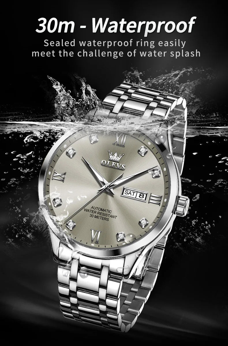 OLEVS 9946 Original Automatic Watch for Men Water resistant.