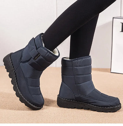 Boots Woman Snow Fashion Shoes Woman Platform Woman Shoes Plus Size Mid Women's High Boots Lightweight Botas Mujer Winter Boots