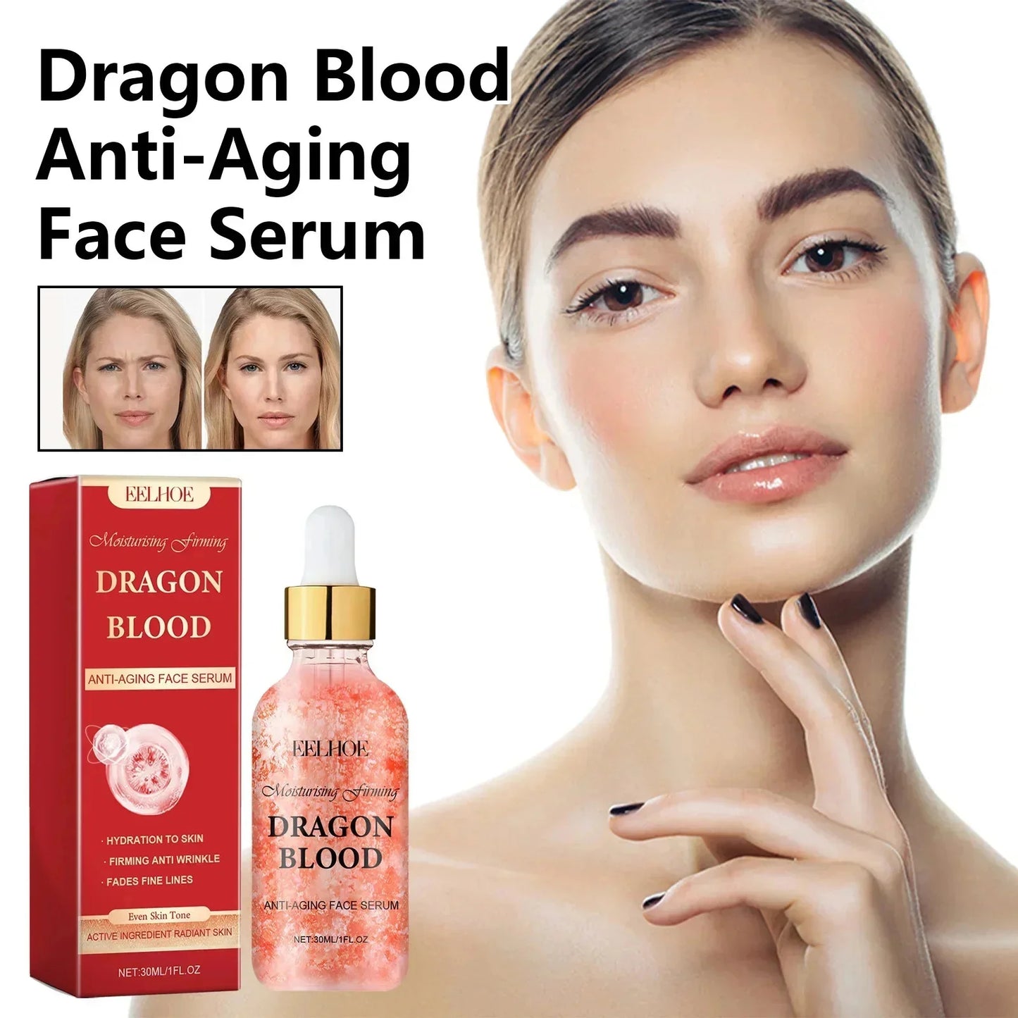 Dragon Blood Fast Wrinkle Remove Face Serum Placenta Royal Anti-Aging Firming Lifting Whitening Moisturizing Skin Care Cosmetics