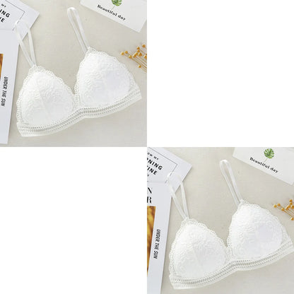 Women Bralette French Lace Bra No Steel Ring Beauty.