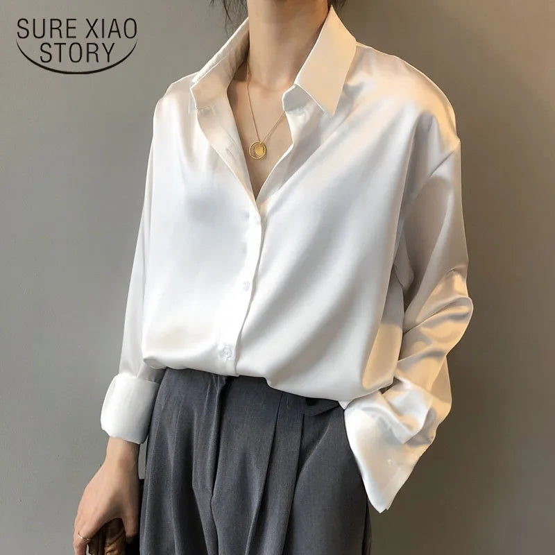 Women Chiffon Blouses 2025 Casual Stand Collar