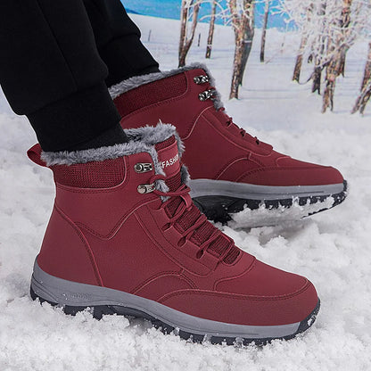 Men's Winter Snow Boots woman's Waterproof sneakers Super Warm.