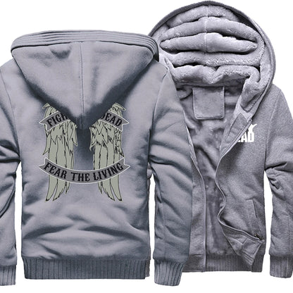 Movie The Walking Dead Wings Print Mens Hoodie