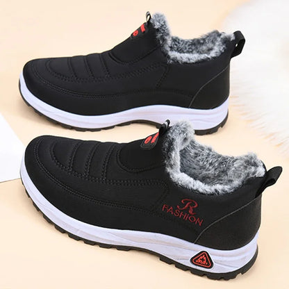 Women Boots Warm Fur Snow Boots Antislip Winter Women Shoes Casual Flat Ankel Boots Fashion Female Cotton Shoes