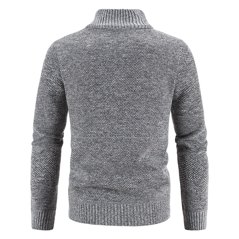 Men's Cardigan Turn-down Collar Knitting