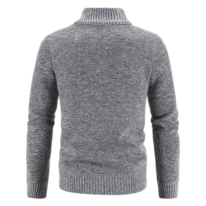 Men's Cardigan Turn-down Collar Knitting