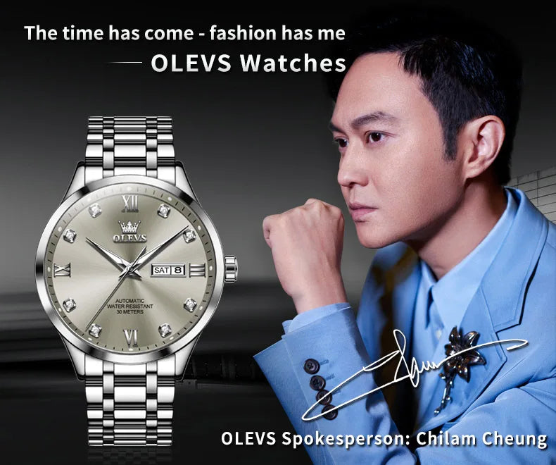 OLEVS 9946 Original Automatic Watch for Men Water resistant.