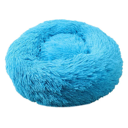 40-110cm Round Pet Bed for Large Dog Bed Super Soft Cat Bed Long Plush