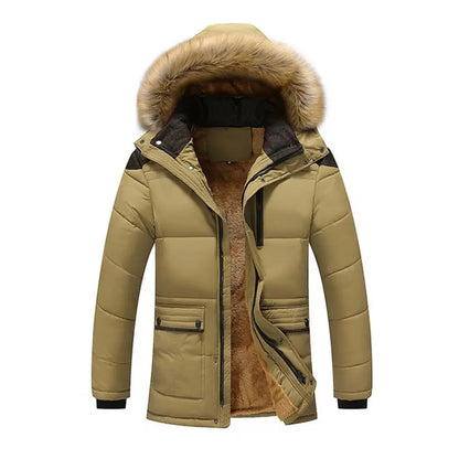 Winter Men Hoodie Jacket Warm Coat Fine Workmanship Polyester Smooth Zipper Men Hoodie Jacket Coats Comfortable