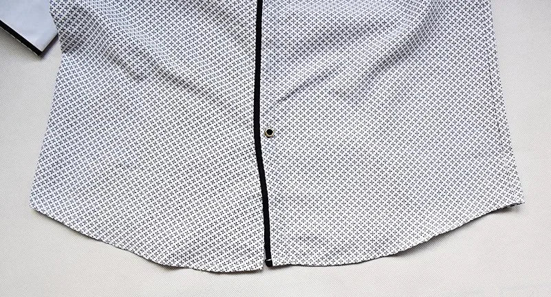 White Big Size 5XL Men Dress Shirt 2024 New Long Sleeve Slim Fit Button Down Collar Good Quality Printed Business Shirts