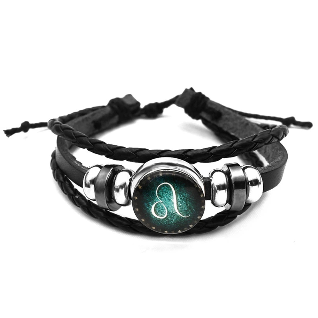 12 Constellation Zodiac Sign Charm Luminous Bracelets Men Women