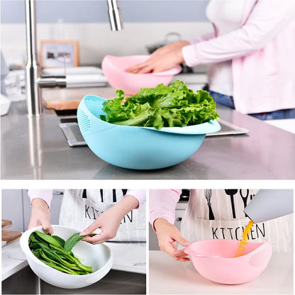 Multi-functional Rice Washer Vegetable and Fruit Basket Drain Cleaning Household Kitchen Rice