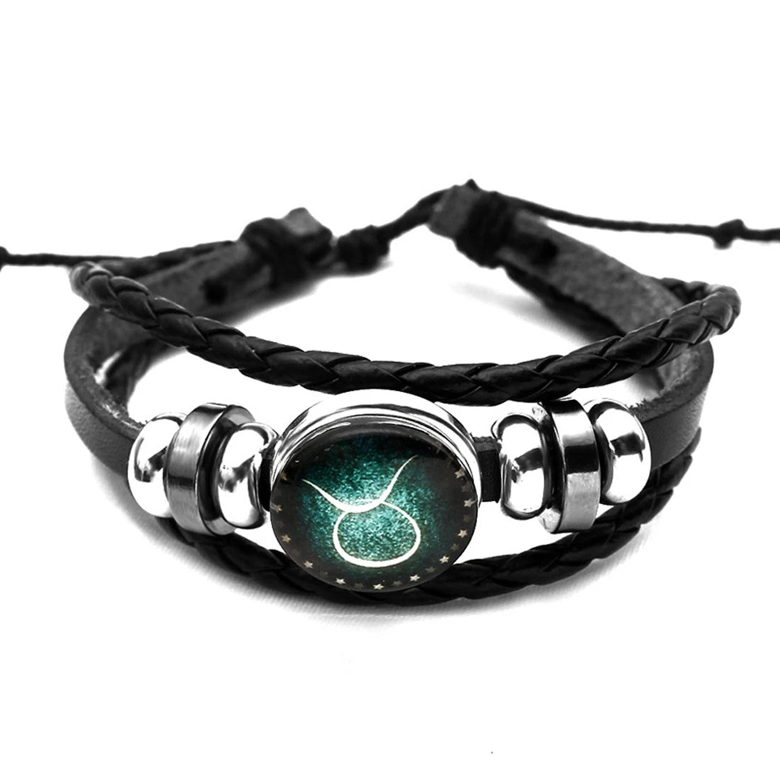 12 Constellation Zodiac Sign Charm Luminous Bracelets Men Women