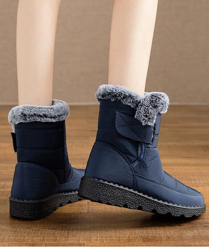 Women's Boots 2023 New Winter Shoes For Women Heeled Winter Boots Waterproof Snow Boots Elegant Warm Fur Winter Footwear Female