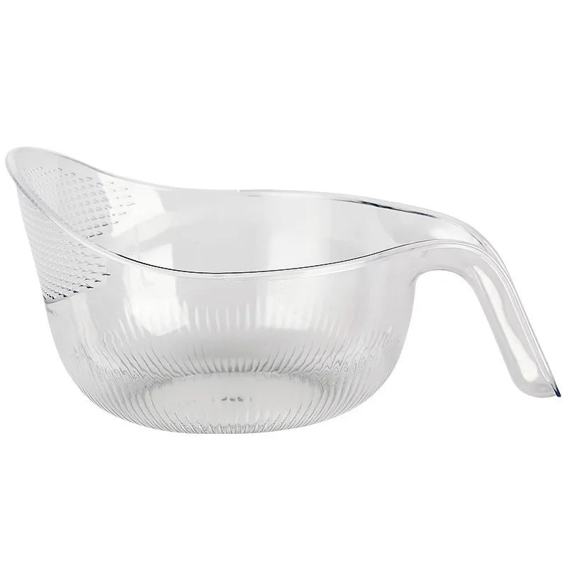 Kitchen Multi-Function Rice Washing Spoon Plastic Vegetable Basin Fruit Sieve Washing Basin Drain Basket Home Acceesories Tools