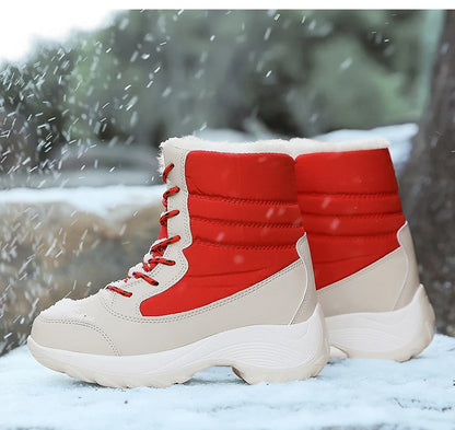 Snow Boots Women New Ladies Shoes Platform Shoes Woman Flat Keep Warm Boots Ladies Casual Plush Botas Mujer Winter Shoes Women