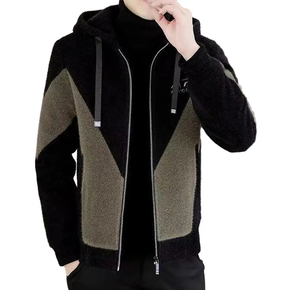 2024 Autumn Winter Wool Blends Jacket Men Thick warm Casual Business Trench Coat Slim Short Streetwear Overcoat Social Clothing