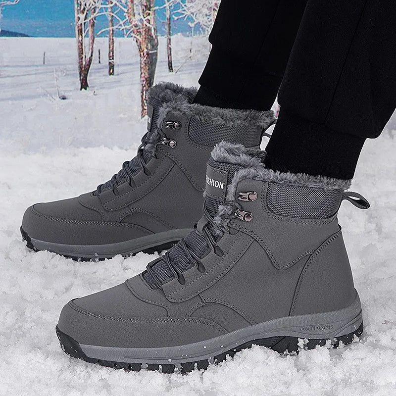 Men's Winter Snow Boots woman's Waterproof sneakers Super Warm.