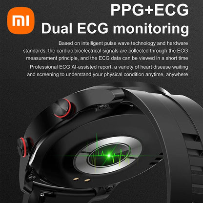 Xiaomi ECG+PPG Bluetooth Call Smart Watch Men Laser Health Blood Pressure Fitnes Sports Watches Sports Waterproof Smartwatch+Box