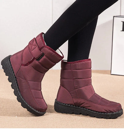 Boots Woman Snow Fashion Shoes Woman Platform Woman Shoes Plus Size Mid Women's High Boots Lightweight Botas Mujer Winter Boots