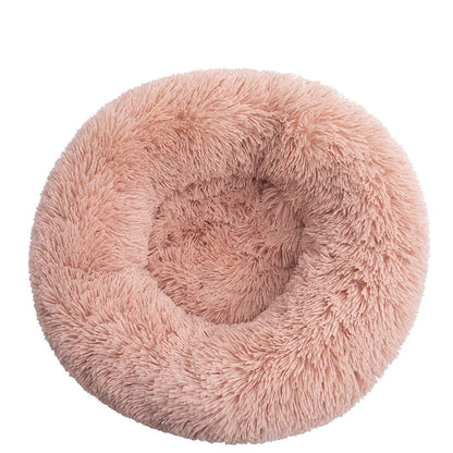 40-110cm Round Pet Bed for Large Dog Bed Super Soft Cat Bed Long Plush