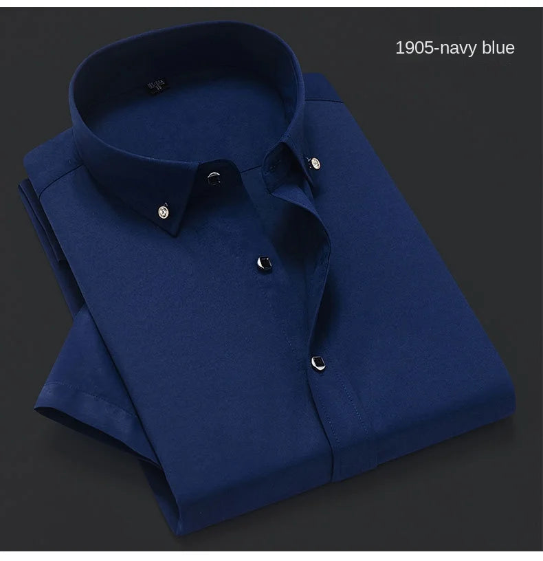 New Men's Slim-fit White Shirt High-quality Short-sleeved Popular Clothing High-end Long-sleeved Casual Suit Wedding Dress Shirt