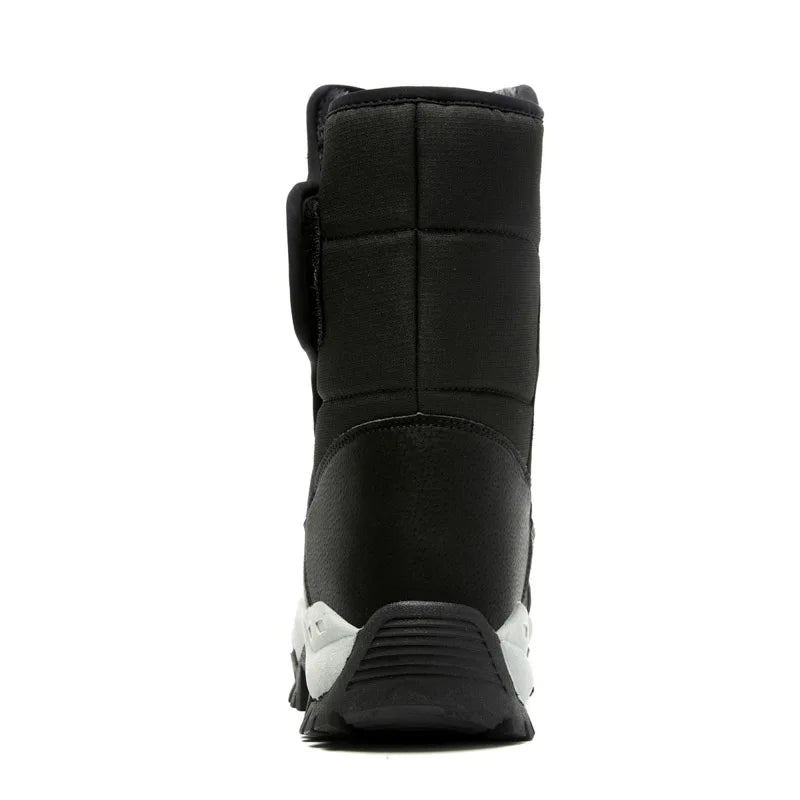 New Winter Men's Shoes Warm Plush Men's Boots High Top Couple Snow.