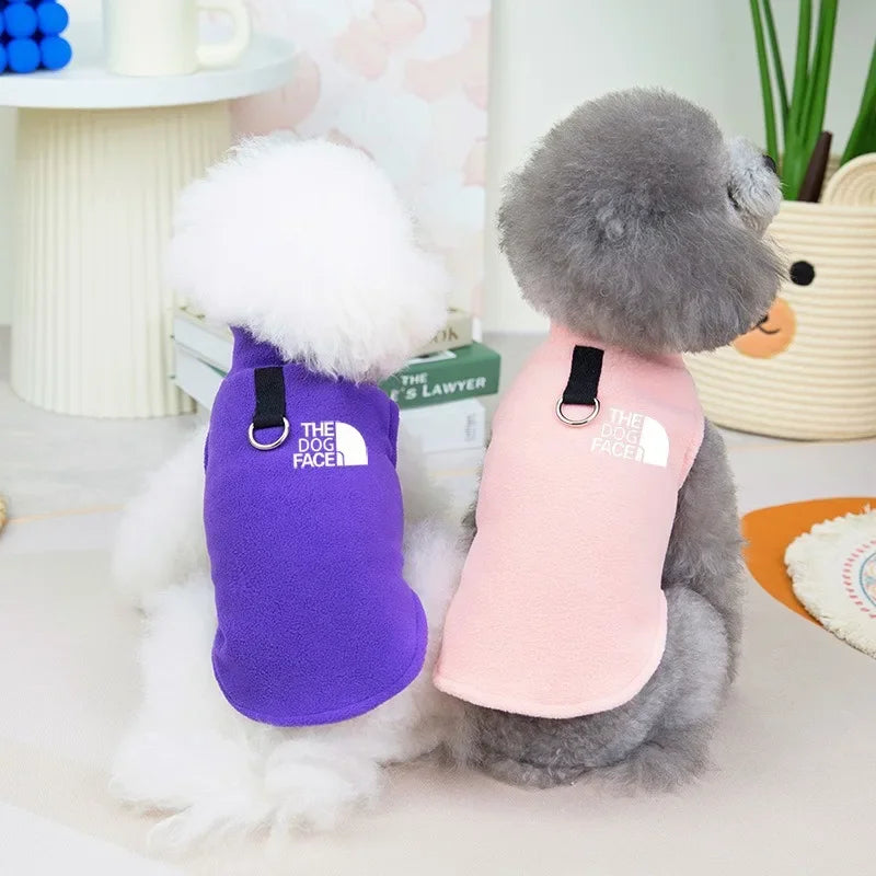 Pet Dog Clothes Autumn Winter Coat Fleece Warm Sweater Vest For Small.