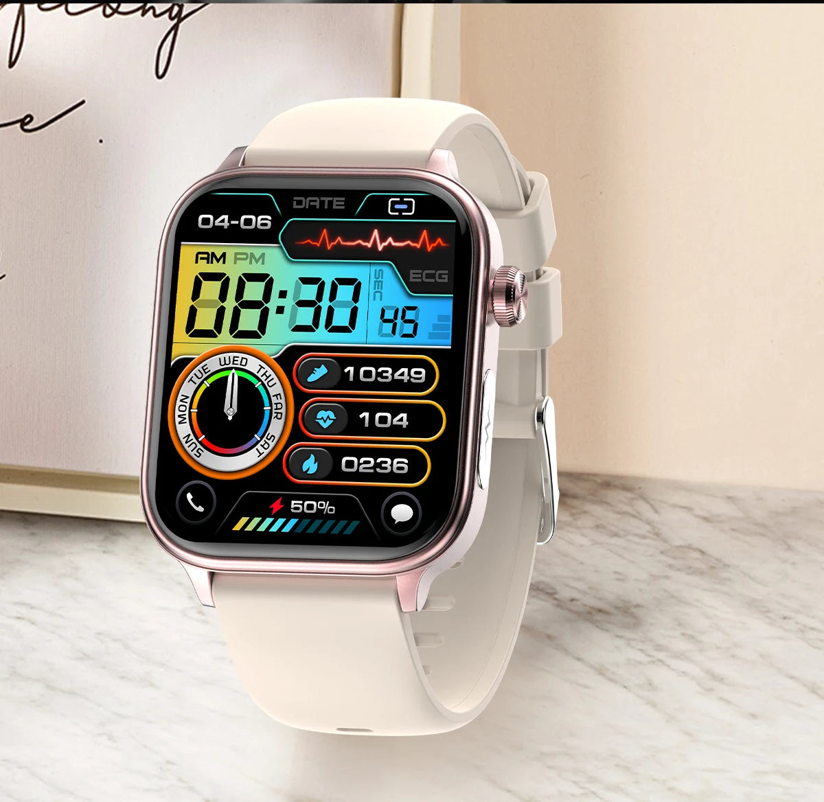 2024 New Medical Grade Smart Watch Women Blood Lipid Uric Acid Monitor Bluetooth Call SOS Watches Sport Health Smartwatch Men