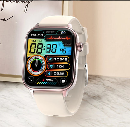 2024 New Medical Grade Smart Watch Women Blood Lipid Uric Acid Monitor Bluetooth Call SOS Watches Sport Health Smartwatch Men