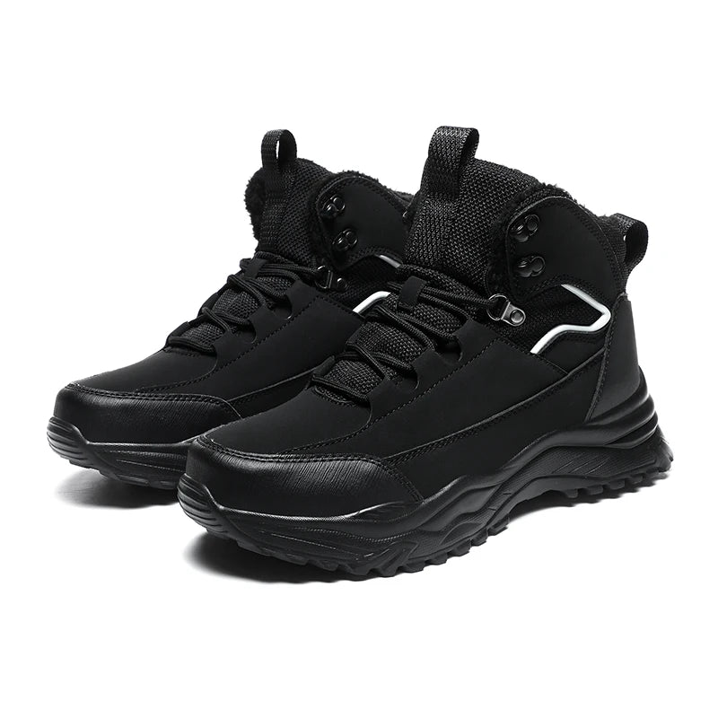 plush Ankle Boots Men Outdoor Casual Shoes Winter Men Shoes Male.