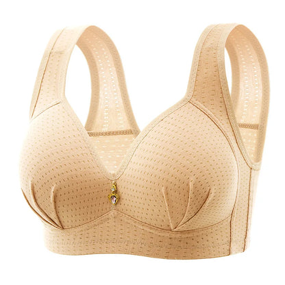 BC Cup Large Size Without Steel Ring Thin Cup Breathable Push Up Tops Bra.