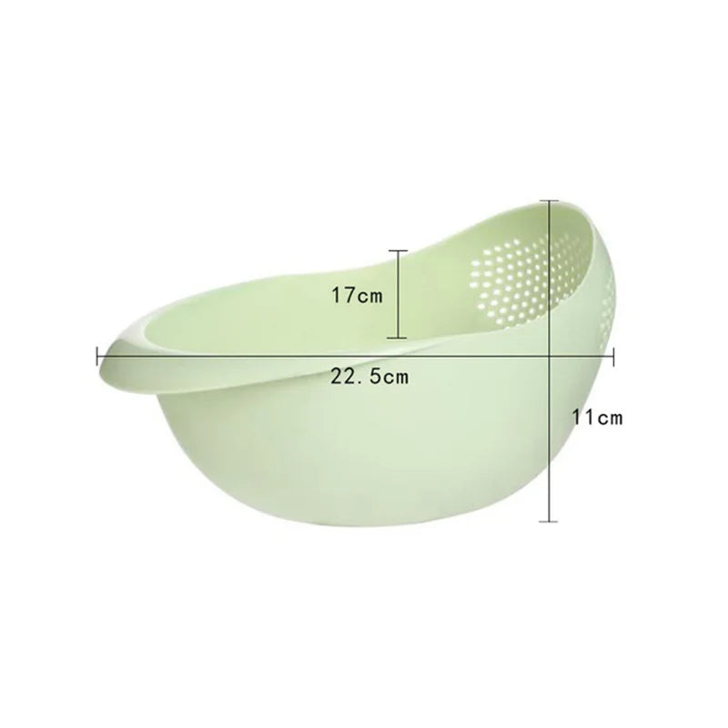 Rice Sieve Plastic Colander Kitchen Drain Basket with Handles Rice Bowl Strainer Strainer Basket Sink Drain Kitchen Tools