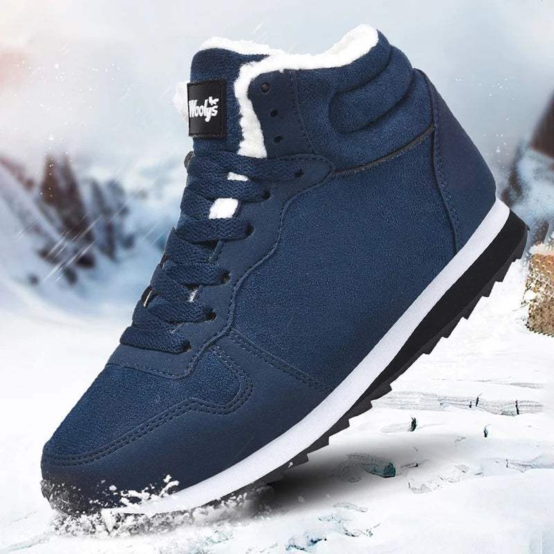 Winter Men Boots Casual Warm Ankle Boots Shoes for Man Sneakers.