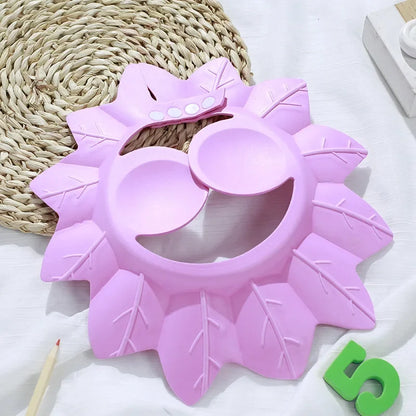 Baby Shower Soft Cap Adjustable Hair Wash Hat for Kids Ear Protection.