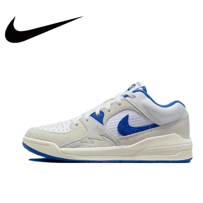 Nike New listing JORDAN STADIUM 90 Men's Low Top Casual Sneakers Fashionable and versatile Comfortable and lightweight White