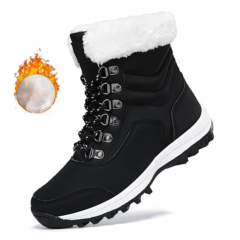 Winter Shoes Woman Warm Anti Slip Ankle Boots Plush Comfy Warm Outdoor Female Boots Women 2024 New Fur Platform Snow Boots