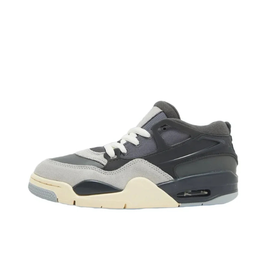 Nike Jordan Air Jordan 4 RM Genuine non-slip wear-resistant fashion men's low-top retro casual basketball shoes black