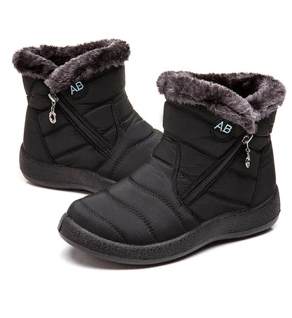 Women's Boots Women's Ankle Boots With Fur Winter Shoes Women Low Heels Winter Boots Snow Waterproof Botas Mujer Winter Footwear