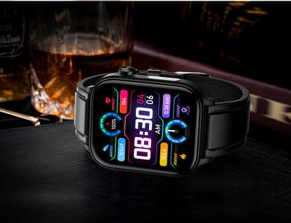 2024 New Medical Grade Smart Watch Women Blood Lipid Uric Acid Monitor Bluetooth Call SOS Watches Sport Health Smartwatch Men