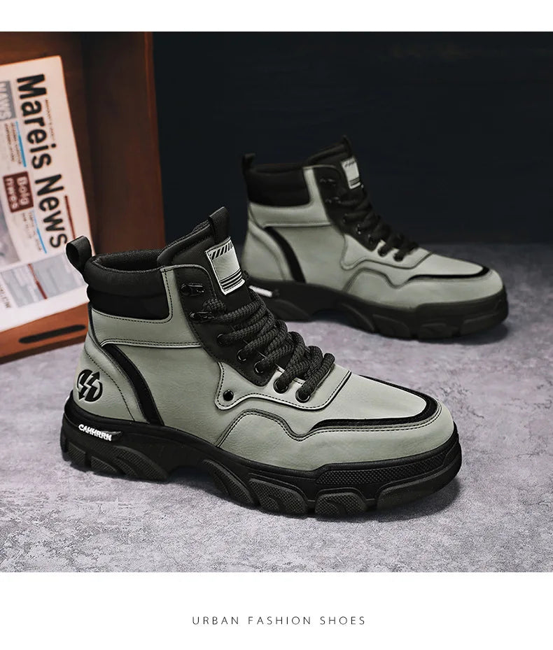 Men Sneakers 2024 Outdoor Tactical Breathable Combat Boots Outdoor Hiking Winter Shoes Light Non-slip Men Desert Ankle Boots